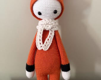 Handmade Crochet Fox Plush - 13 Inch Woodland Pal