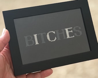 ICE Bitches cross stitch