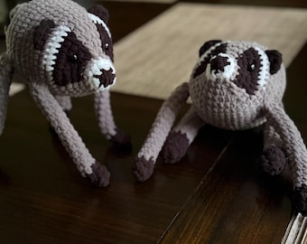 Posable Jimothy! Crochet Raccoon!