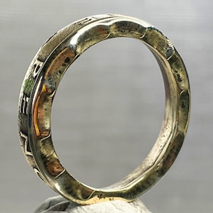 Thrupenny Bit Finger Ring. Three pennies Coin