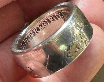 1889 Coin Ring - Silver Crown - Queen Victoria
