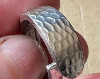 Spoon Ring – Modern Car Boot Find - Hammered Design