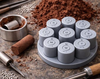 Ring Core Tool Set, Delft Clay Casting, 9 Sizes O-W, Sand Casting Jewellery Tool