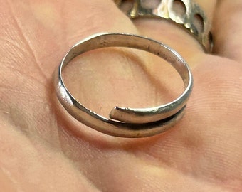 Silver Ring made from an upcycled mustard pot circa 1901 Birmingham