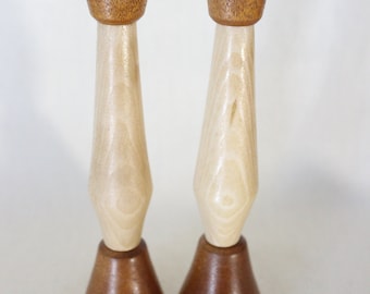 Candlesticks, Mahogany and Sycamore