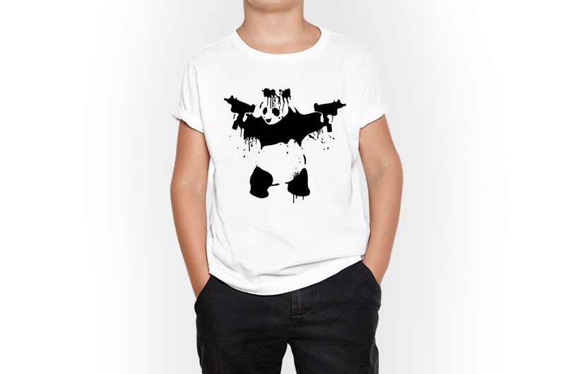 Child T Shirt Kids Tshirt Cruel Panda Graphic Kid T-Shirt Unisex Kids Clothing Funny Child Tee Funny Toodlers Tee