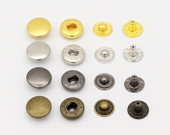 Brass nickel Free Ring-spring Snap Fastener Button F3 - Etsy