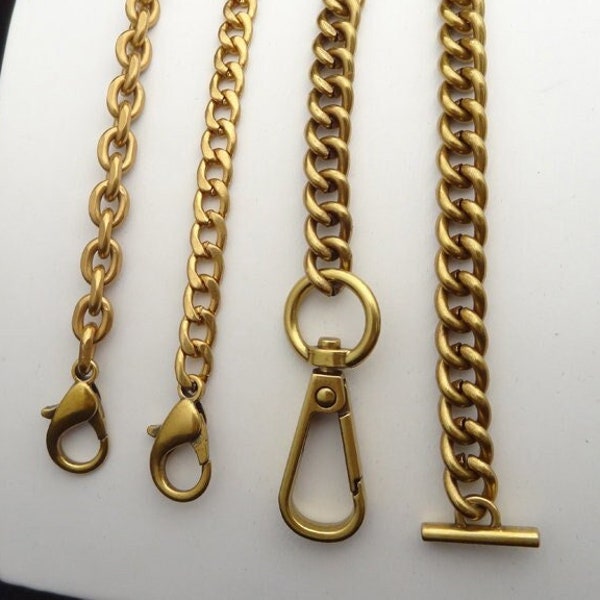 Antique gold Bag Chain Purse chain strap bag strap Handbag chain Replacement Chain Crossbody Bag Chain