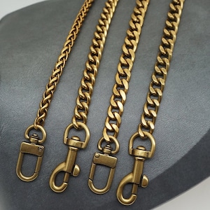 Antique gold Bag Chain Purse chain strap bag strap Handbag chain Replacement Chain Crossbody Bag Chain