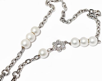 High Quality Bag Chain Alloy and Pearl purse chain replacement chain handbag chain bag handle