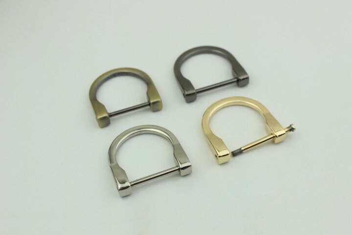 Authentic Louis Vuitton Gold D Ring 5/8” With Leather For Bag Strap  Replacement