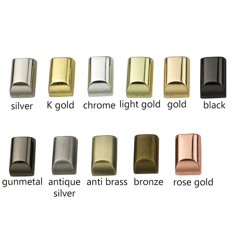 50 Sets of 5 5mm Teeth Solid Brass Zipper Stop and Zipper Bottom Hardware  Stopper for Zipper Making Nickel Anti Brass Gold Gunmetal 