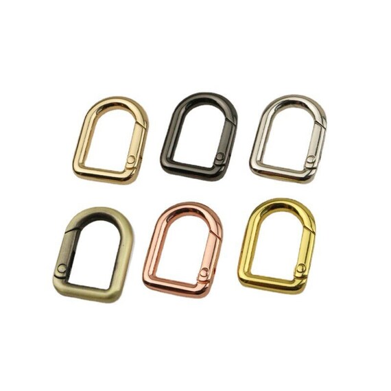 10pcs Metal Snap Hook Mini Clips Spring Gate Leather Craft Tiny