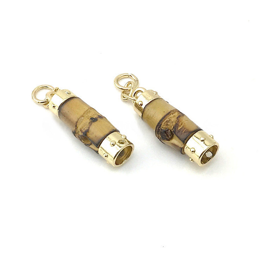 4pcs Bamboo Tassel Caps Gold Tassel Caps Cord End Cap Cord Caps End Cap