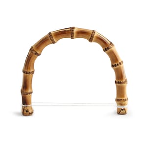A pair of Bamboo Handles for Bag Handle 12cm4.7 in 15cm5.9 in Bamboo Purse Handle handbag handle image 4