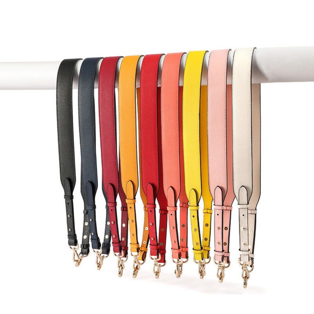 18color Leather Bag Strap Full Grain Leather Purse Strap Crossbody Strap Genuine Leather Handbag