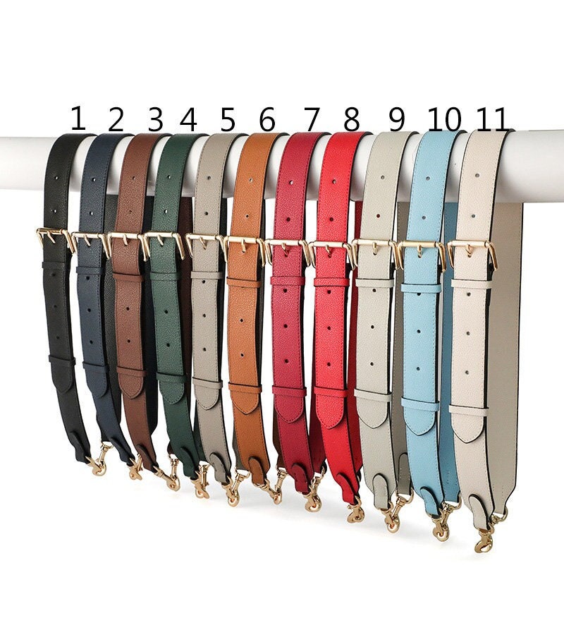  Genuine Vachetta Leather Crossbody Replacement Straps for Purses  Shoulder Bags(0.35Wide Unadjustable-Silver Locks)