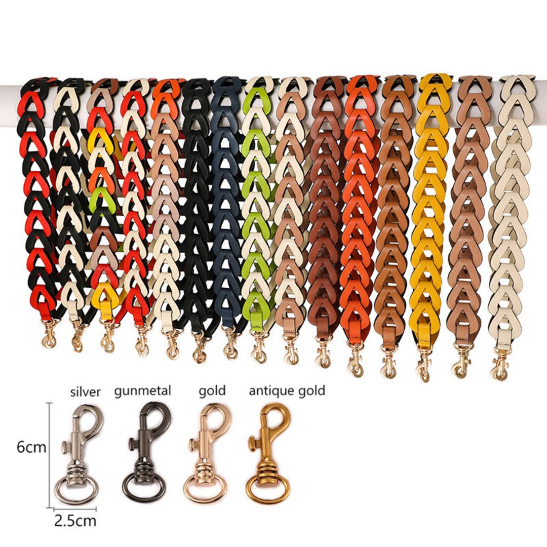 High Quality Woven Bag Strap 4.5cm Leather Purse Strap Replacement