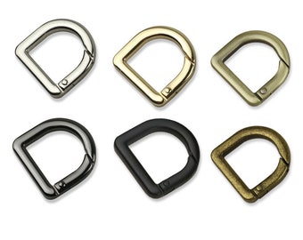4-10pcs D shape spring gate ring spring ring snap hook bag hardware