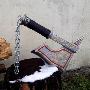 Dwarven Ax, a replica of an ax from computer games, wargaming, wargame, dwarf ranger, cosplay, fantasy, custom gift, personalized