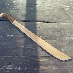 Wooden knife, sword, machete