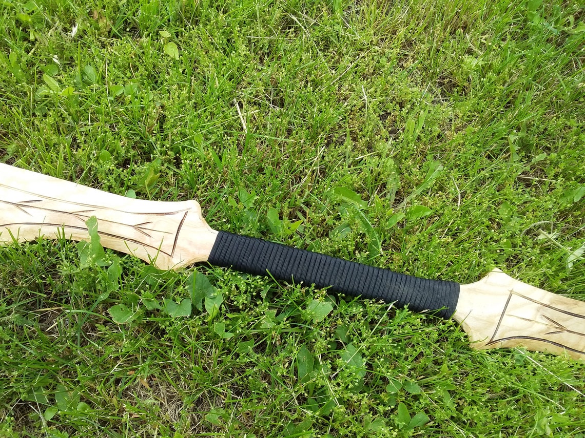 Doublebladed sword Etsy