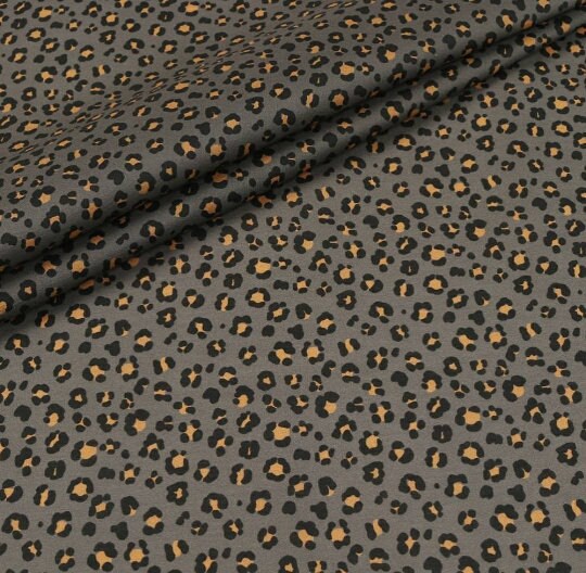 LEOPARD FABRIC Leopard cotton fabric Cheetah print by the yard Etsy