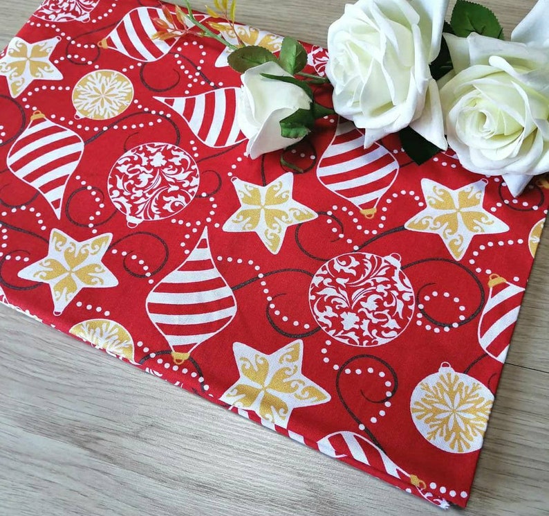 CHRISTMAS FABRIC by the yard Christmas print 100 Cotton Etsy