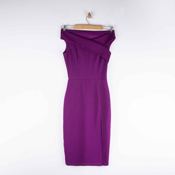 plum cocktail dress