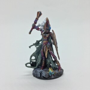Reaper Miniatures Tierdeleira, Dark Elf Cleric – Fantasy Miniatur, 25 Mm, Unbemalt, Aus Polymer
