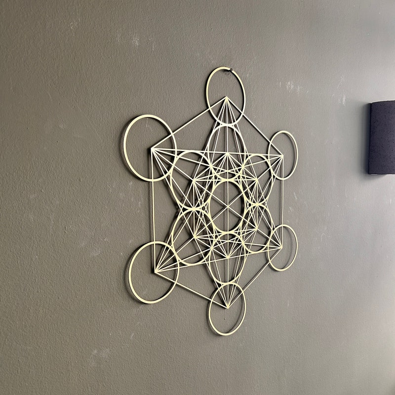 Metatrons Cube Wall Art - Etsy