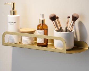 Minimal Bathroom Shelf, Modern Metal Wall Shelf