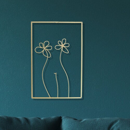 Gold Female Wall Decor Female Body Wall Art Metal Wall Sign Etsy