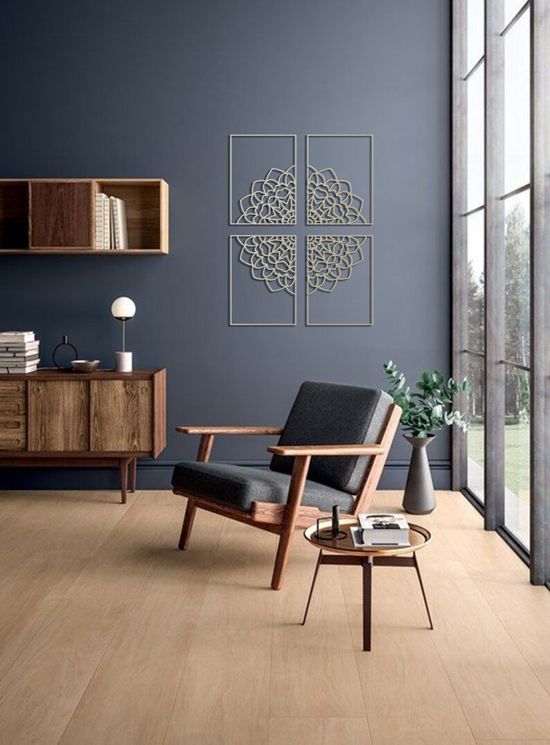 Gold Mandala Wall Decor Large Mandala Metal Art Large Wall Etsy