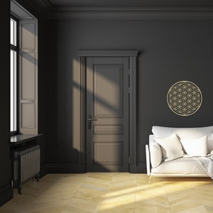 flower of life gold wall decor, gold metal wall art