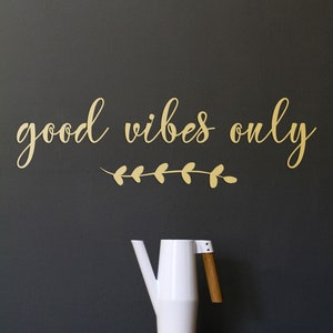 Good Vibes Only, Gold Letters Wall Decor, Metal Wall Art, Bedroom Wall Decor, Metal Wall Sign, Wedding Gift