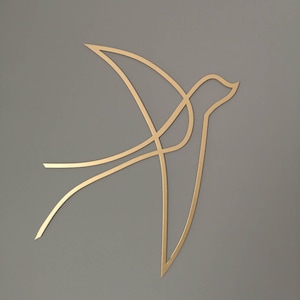 gold birds wall decor