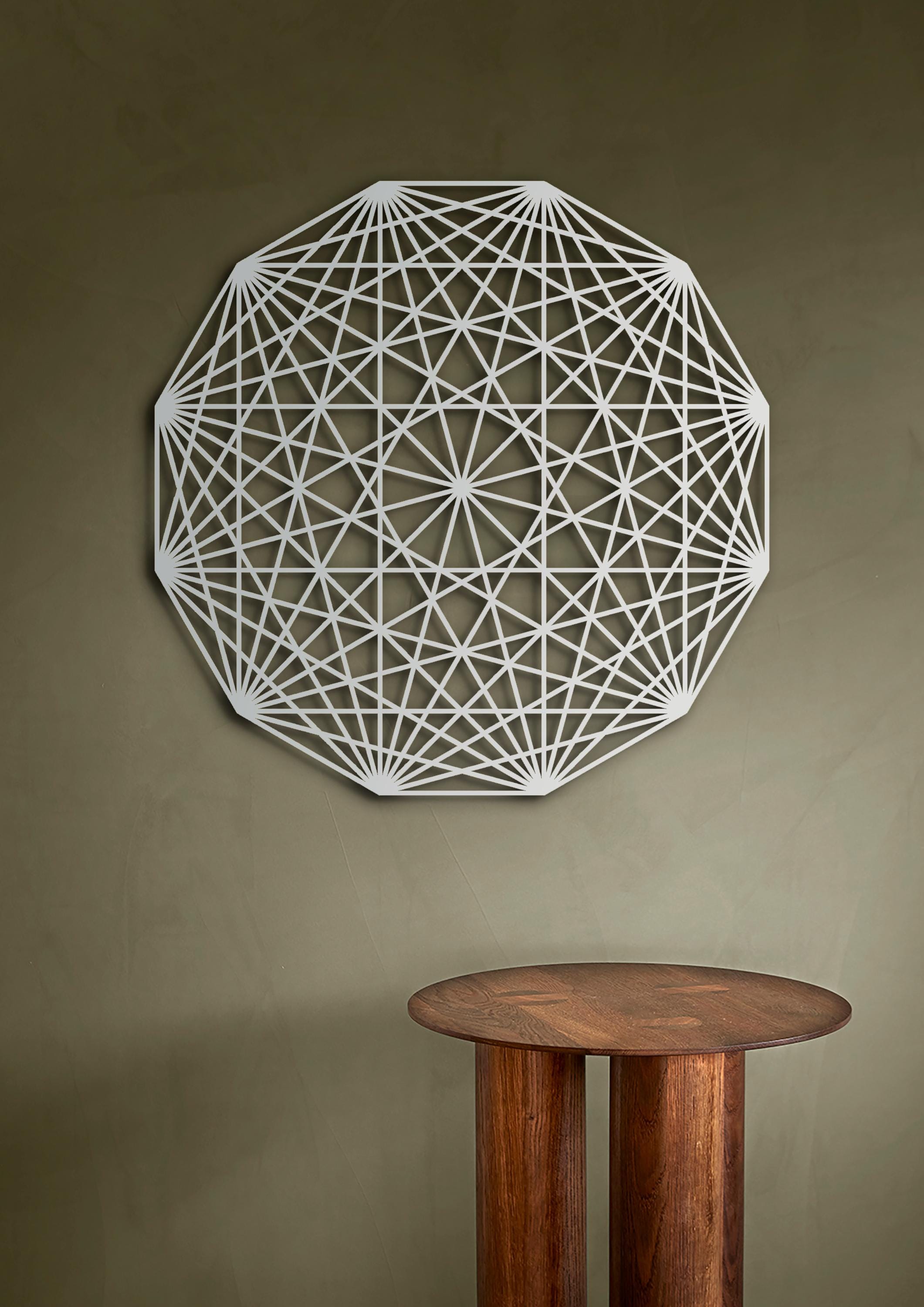 Sacred Geometry Gold Metal Wall Art, Yoga Studio Decor - Etsy
