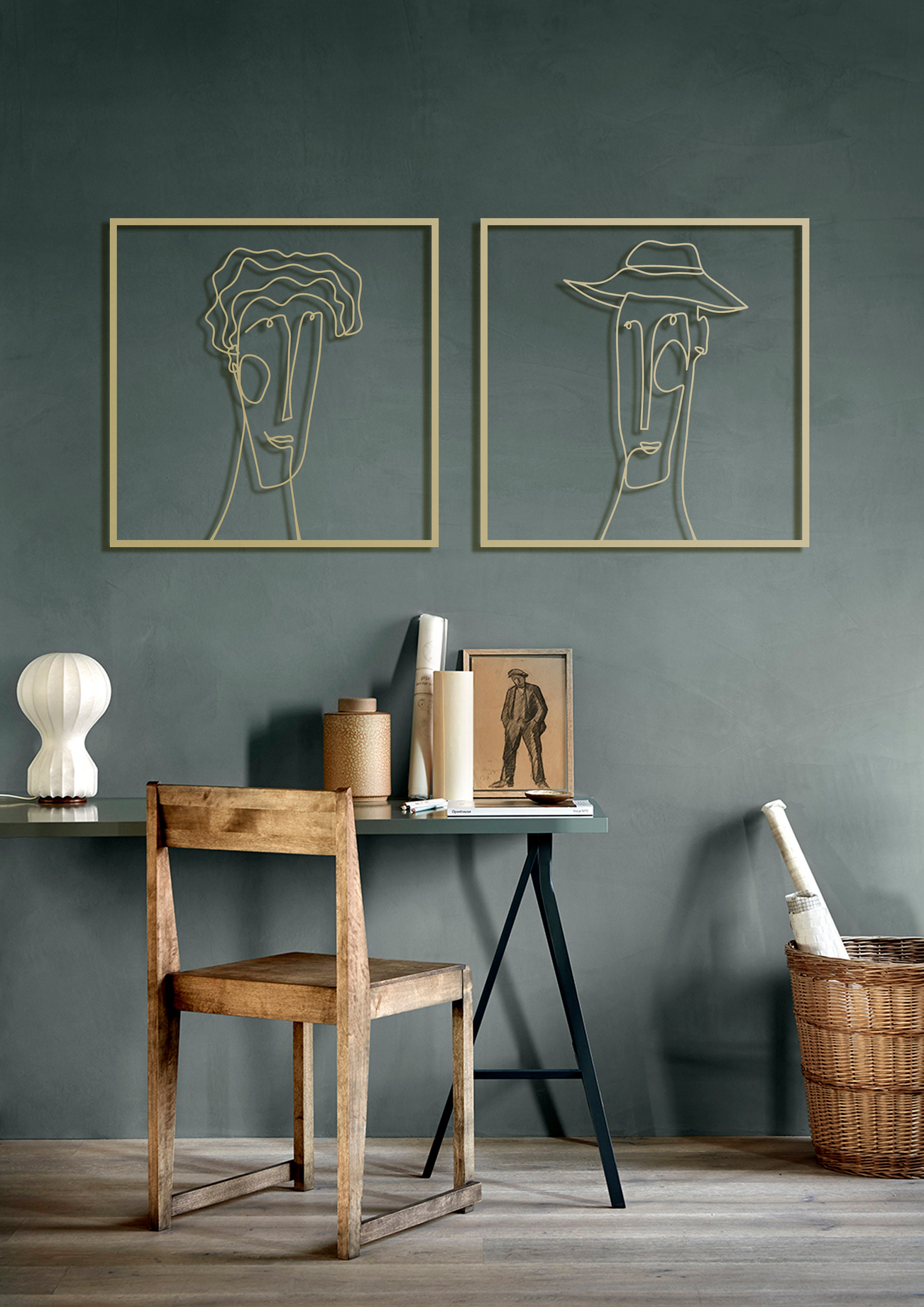 Couple Metal Wall Art Large Wall Decor Above Bed Decor Etsy