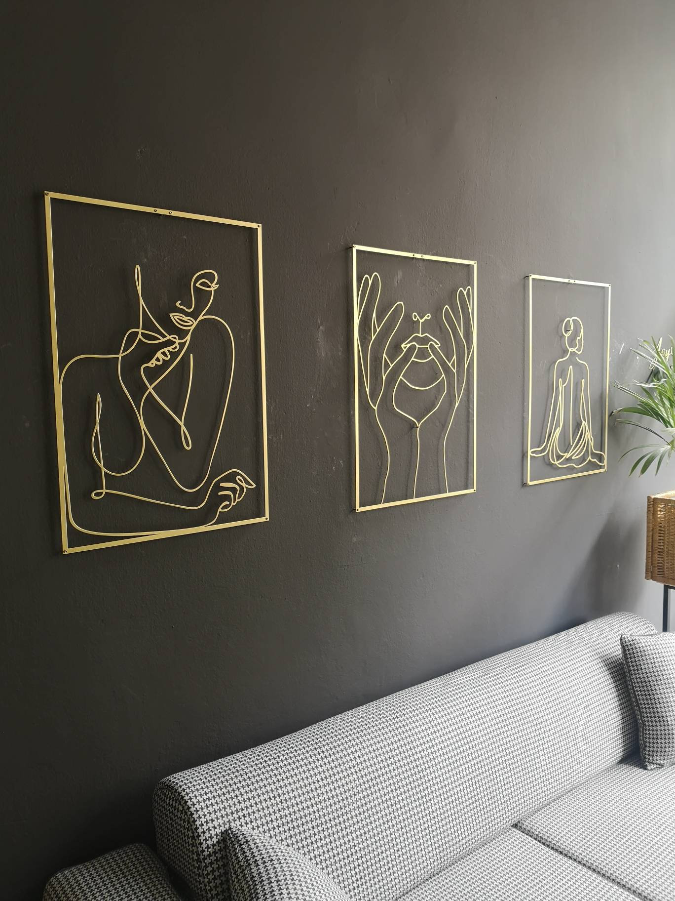Gold Wall Decor Set Modern Woman Art Large Wall Decor Hands - Etsy UK
