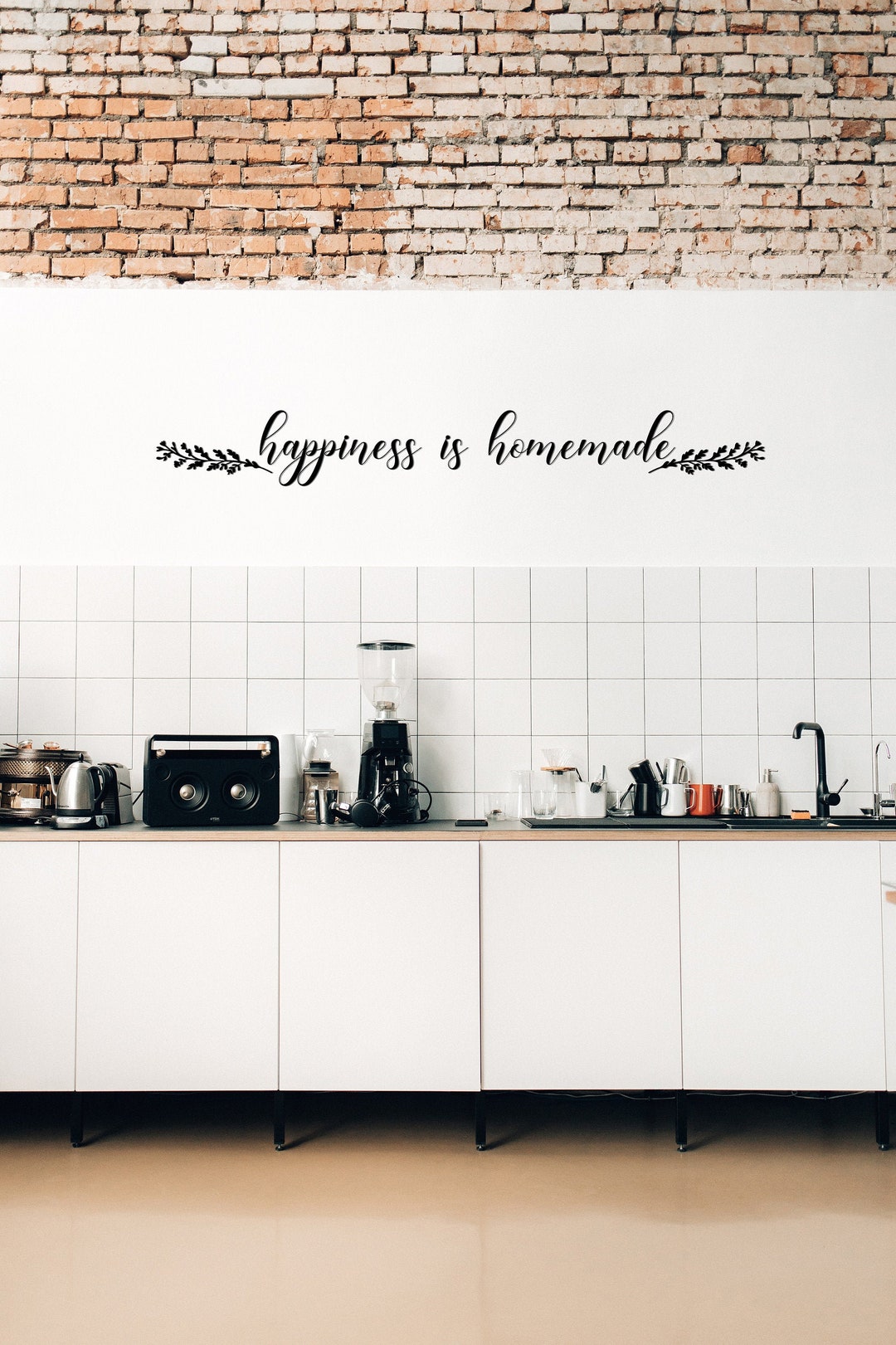 Happiness is Homemade Metal Wall Decor: Kitchen Quote Art - Etsy, image size:1080x1621