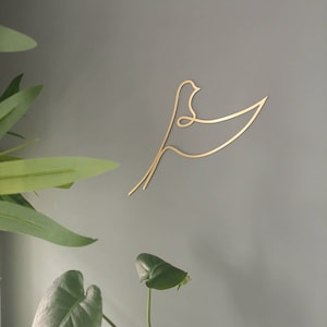 gold birds wall decor