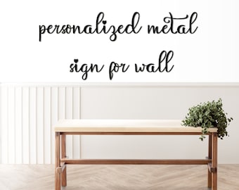 Custom Metal Words For Wall, Personalized Metal Sign