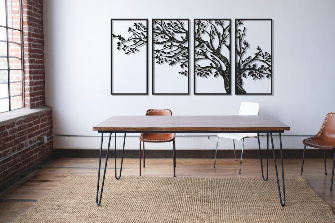 Oversized Metal Tree of Life Wall Art - Gold Family Tree Decor - Etsy UK