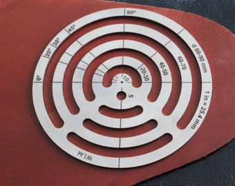 Minor Defect Leather Corner And Circle Cutting Template Guide Tool From Steel