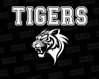 Tigers Logo SVG, Sport-Team-Vorlage für Football, Basketball, Fußball, Lacrosse und jede Sportart