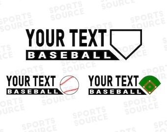 Baseball SVG, Baseball Logo Template, Silhouette Files, Cricut Files, Digital Files, PNG Clipart, Printable, Cut Files, Cutting Files