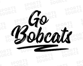 Bobcats SVG, Go Bobcats SVG, Koszykówka, Piłka nożna, Sport, Logo zespołu, PNG Clipart, Pliki sylwetki, Pliki Cricut, Pliki do cięcia