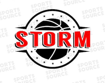 Storm SVG, Koszykówka SVG, Grafika Storm Basketball, Sport, Logo, Clipart, Pliki SVG, Pliki Silhouette, Pliki Cricut, Pliki do cięcia