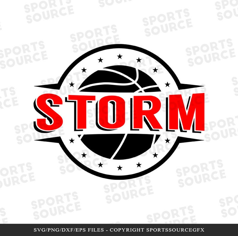 Storm SVG Basketball SVG Storm Basketball Graphic Sports - Etsy
